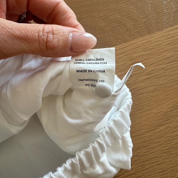 DISSH DYLAN LINEN CROP TOP white - Picture 9 of 10